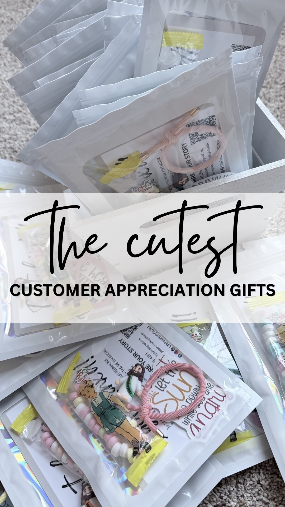 Comin’ in HOT 🔥 with the customer appreciation goodies this month! 

My kids all helped me package these up and they kept asking if they could have all the things we put inside. 

They’re really the cutest little goodies! 

Be one of my first 50 Linx’d this month & you get one for FREE 🥰 

Message me to schedule an appointment, or to get my upcoming pop-up schedule! 

Unlike most permanent jewelry brands, I can also mail to you! (You pick your chain, I will measure, add a clasp and drop in the mail if you’re not local!)

#permanentjewelry