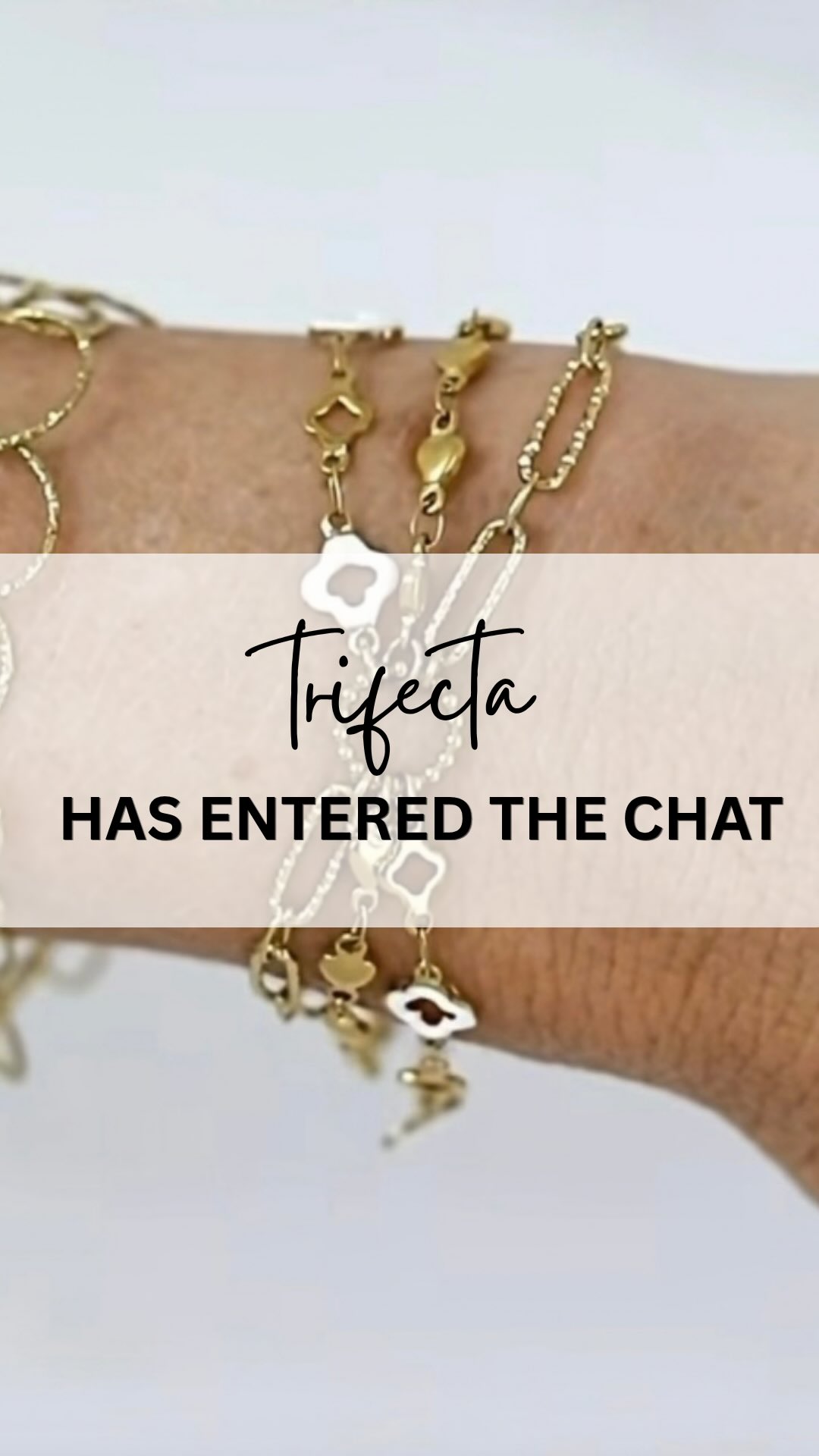 A new way to wear permanents has entered the chat and I couldn’t be more obsessed! 😍

What do you think of the trifecta look and adding three chains to one charm? I am now stocking these and very excited to help you create the perfect trifecta!! 

#permanentbracelet #permanentbracelets #permanentjewelry #foreverjewelry #permanentjewelryexperience
